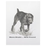 German Wire Haired Pointer slogan. Letterhead