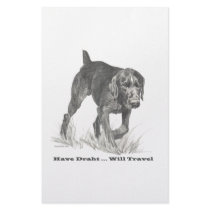 German Wire Haired Pointer slogan. stationery