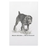 German Wire Haired Pointer slogan. Stationery Design