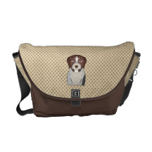 German Wirehaired Pointer Cartoon Commuter Bags