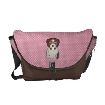 German Wirehaired Pointer Cartoon Messenger Bag