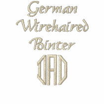 German Wirehaired Pointer DAD Gifts embroidered shirts