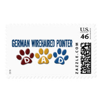 GERMAN WIREHAIRED POINTER Dad Paw Print 1 Postage