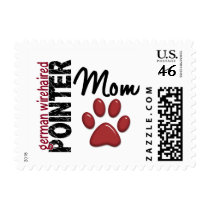 German Wirehaired Pointer Mom 2 Stamps