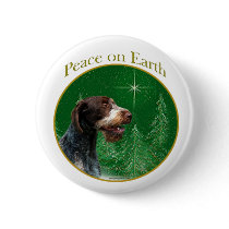 German Wirehaired Pointer Peace buttons