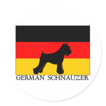 GermansSchnauzer Round Sticker