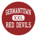 Germantown - Red Devils - High - Germantown stickers by customteamsportswear Germantown - Red Devils - High - Germantown stickers