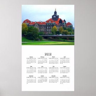 Germany 2012 One Page Calendar print