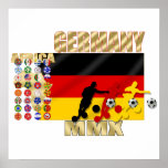 Germany 32 Country Qualifying Fussball gifts Print