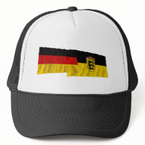 Germany & Baden-Wuerttemberg Waving Flags hats by Vexillophile Germany & Baden-Wuerttemberg Waving Flags hats