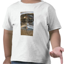 Germany, Baden-Wurttemberg, Stuttgart. Mercedes Tshirt