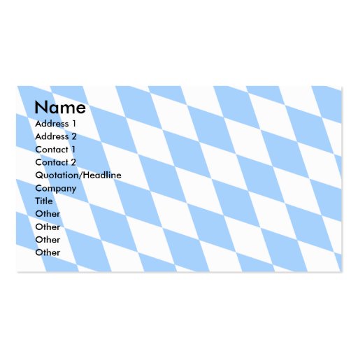Germany Bavaria Flag Business Card Templates (front side)