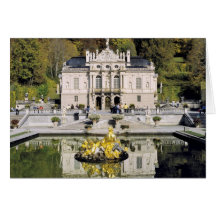 Germany, Bavaria, Linderhof Castle. Linderhof Greeting Card