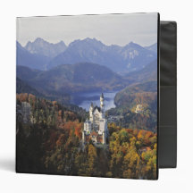 Germany, Bavaria, Neuschwanstein Castle. King 3 Ring Binder