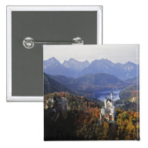 Germany, Bavaria, Neuschwanstein Castle. King Button
