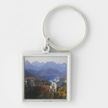 Germany, Bavaria, Neuschwanstein Castle. King Key Chain