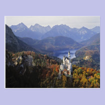 Germany, Bavaria, Neuschwanstein Castle. King postcards