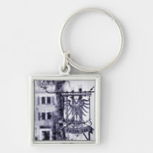 Germany, Bavaria, Rottenburg. Hotel sign Key Chains