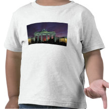 Germany, Berlin. Brandenburg Gate at night. T Shirt