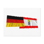Germany & Berlin Waving Flags Post Cards