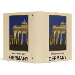 Germany Brandenburg Gate 3 Ring Binders