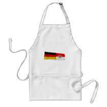 Germany & Brandenburg Waving Flags aprons