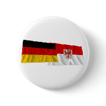 Germany & Brandenburg Waving Flags buttons