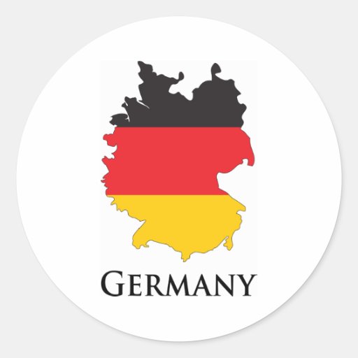 Germany Classic Round Sticker Zazzle