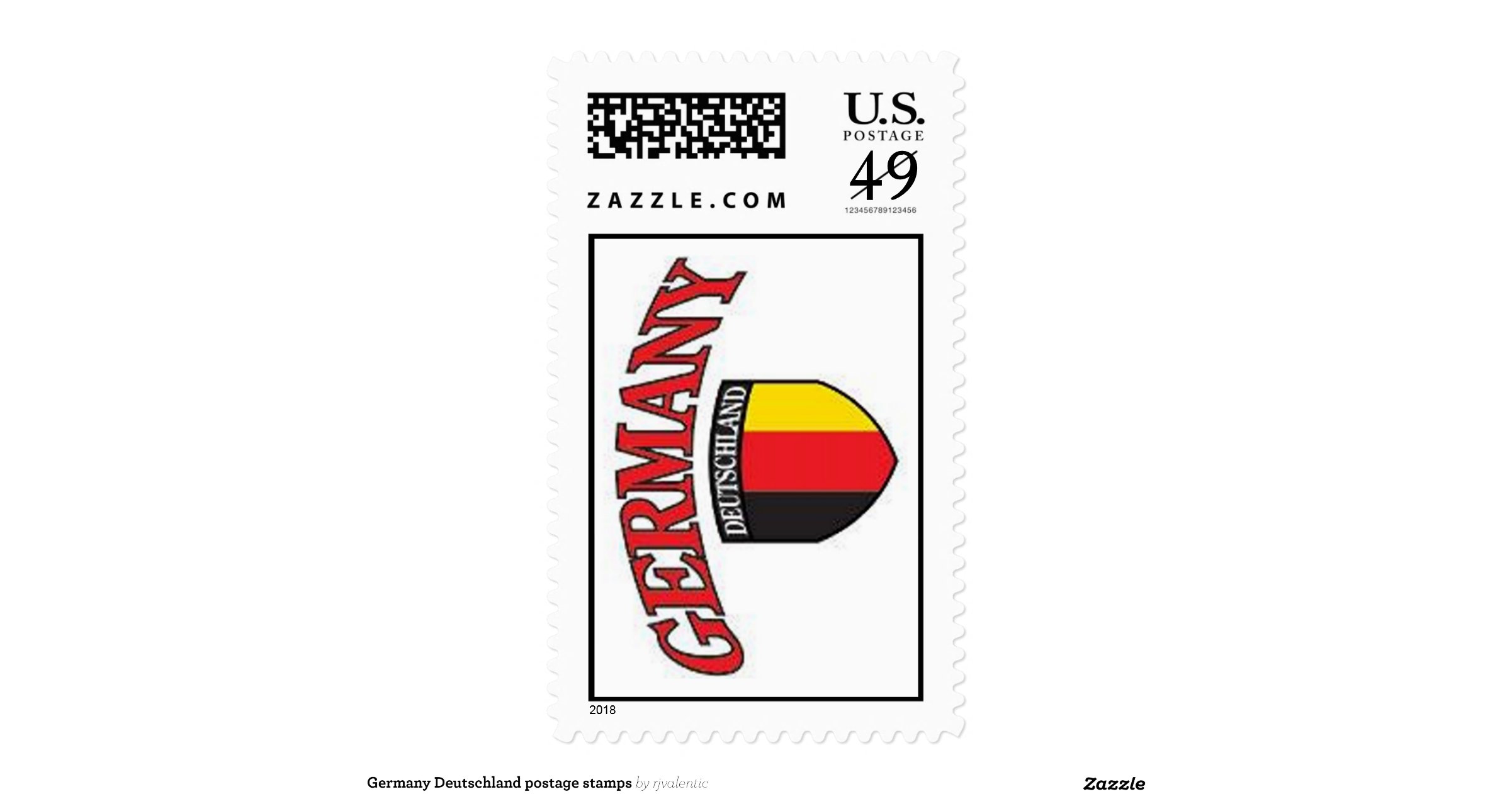 Germany Deutschland postage stamps Zazzle