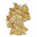 Germany Flag and Map T-Shirt
