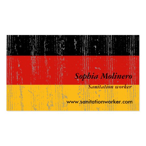Germany Flag Business Card (front side)