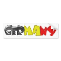 Germany Flag Colors! bumper stickers