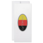 Germany Flag design! Personalized Rack Card