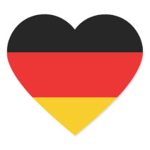 Germany Flag Heart Sticker