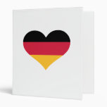Germany flag heart vinyl binder
