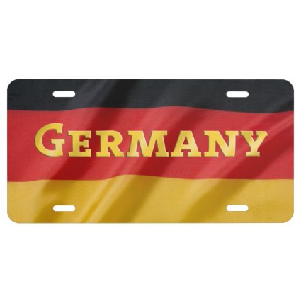 Germany Flag License Plate