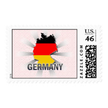 Germany Flag Map 2.0 Postage Stamp
