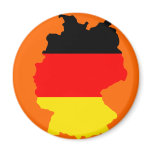 Germany flag map magnets