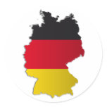 Germany Flag Map stickers