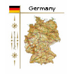 Germany Flag + Map T-Shirt