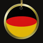 Germany Fisheye Flag Ornament
