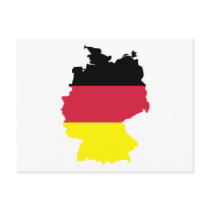 Germany flag post card
