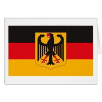 Germany Flag w COA Greeting Card by FlagTshirts Germany Flag w COA Greeting Card