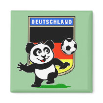 Germany Football Panda magnets