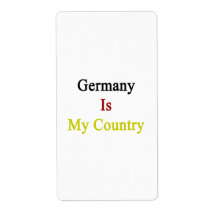 Germany Is My Country.png Personalized Shipping Labels
