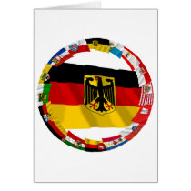 Germany & its Laender Waving Flags cards