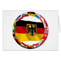 Germany & its Laender Waving Flags cards