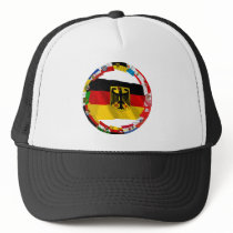 Germany & its Laender Waving Flags hats