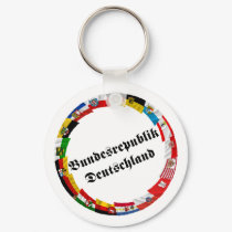 Germany & its Laender Waving Flags keychains by Vexillophile Germany & its Laender Waving Flags keychains