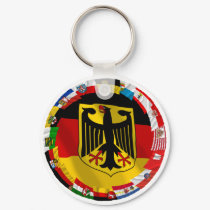 Germany & its Laender Waving Flags keychains by Vexillophile Germany & its Laender Waving Flags keychains